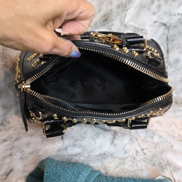 LIMITED EDITION Burberry Prorsum Blaze Studded Bowling Bag Satchel - Picture 13 of 16